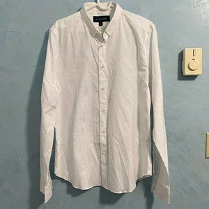 Good Counsel White Button Down Shirt‎ Size L